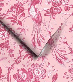 Plumage Mural by Woodchip & Magnolia Peony Pink