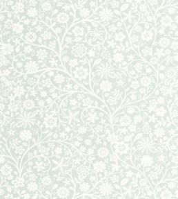 Poetic Flowers Wallpaper by Casadeco Bleu Doux