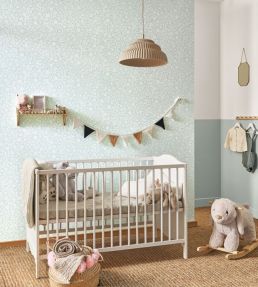Poetic Flowers Wallpaper by Casadeco Bleu Doux