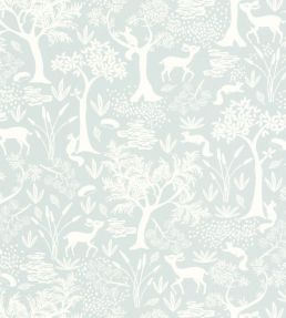 Poetic Forest Wallpaper by Casadeco Bleu Ciel