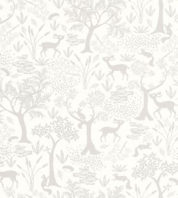 Poetic Forest Wallpaper by Casadeco Gris Duvet