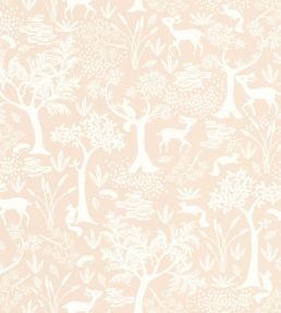 Poetic Forest Wallpaper by Casadeco Rose Nude