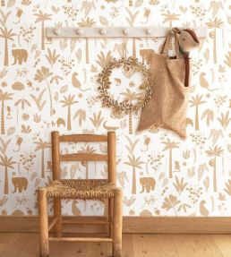 Poetic Jungle Wallpaper by Casadeco Camel