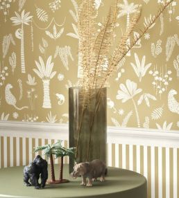 Poetic Jungle Wallpaper by Casadeco Olive
