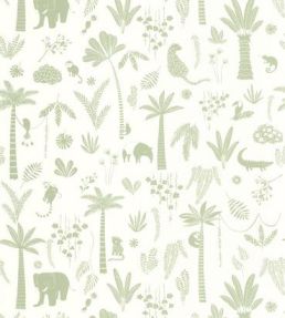 Poetic Jungle Wallpaper by Casadeco Vert Feuille