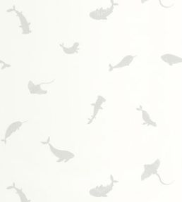 Poetic Sea Wallpaper by Casadeco Gris Baleine
