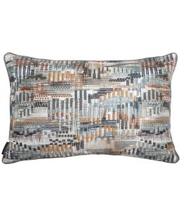 Point De Vue Cushion 40 x 60cm by Maison Casamance Orage Orange Brûlee