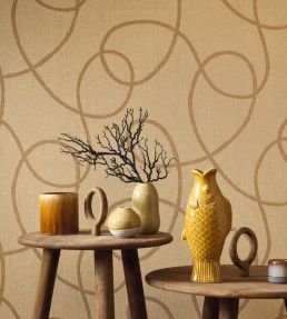 Pointe Du Raz Wallpaper by Casadeco Ocre