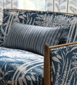 Poiteau Fabric by Nina Campbell Blue