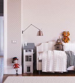 Polka Dot Wallpaper by Today Interiors Grey