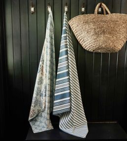 Polperro Fabric by Prestigious Textiles Aqua