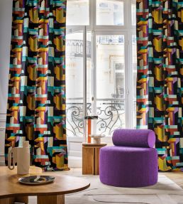Polychromie Fabric by Casamance Acajou acier