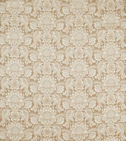Pomegranate Brocatelle Fabric by Zoffany Pale Gold