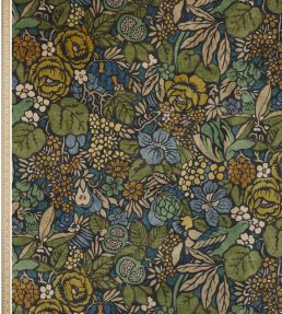Pomegranate Garden in Downley Fabric by Liberty Artichoke
