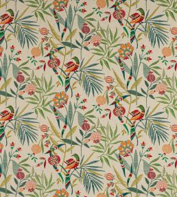 Pomegranate Tree Fabric by Jane Churchill Red/Green