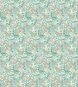 Pomona Fabric by Scion Cornflower/Tangerine