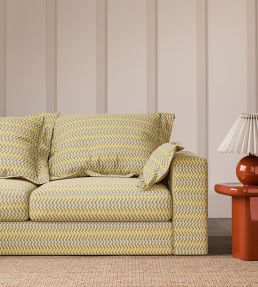 Pomona Zigzag Fabric by Scion Honey/Cornflower