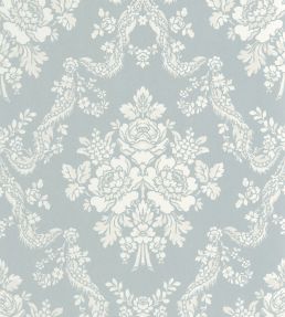 Pompadour Wallpaper by Casadeco Bleu Doux