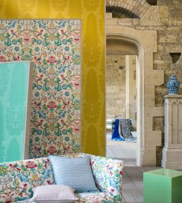 Pompadour Print Multi Wallpaper by Zoffany Multi