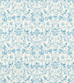 Pompadour Print Wallpaper by Zoffany Indigo