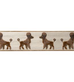 Poodle Boucle Border Trimming by Samuel & Sons Brown