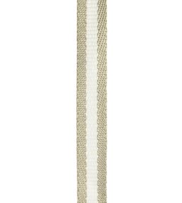 Poole Stripe Braid Trimming by Ian Mankin Oatmeal