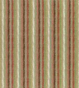 Popham Fabric by Nina Campbell Red/Coral/Green