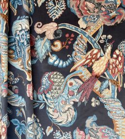 Poppinjay Velvet Fabric by Ian Sanderson Bittersweet