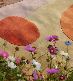 Layered Poppy Kalas Magical Garden rug Beige PKMG140200 Beige