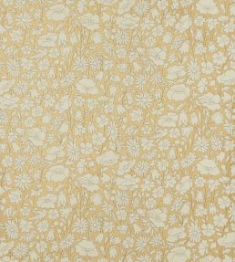 Poppy Meadow Wallpaper by Liberty Pewter Gold