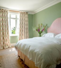 Poppy Fabric by Molly Mahon Rose/Grass