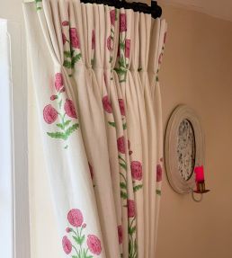 Poppy Fabric by Molly Mahon Rose/Grass