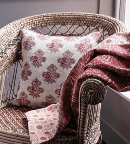Poppy Paisley Cushion 50 x 50cm by GP & J Baker Blush