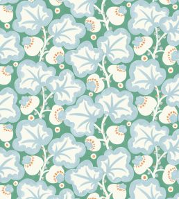 Poppy Pod Fabric by Scion Marine/Tangerine