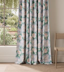Poppy Pod Fabric by Scion Marine/Tangerine