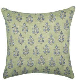 Poppy Sprig Cushion 50 x 50cm by GP & J Baker Green/Blue