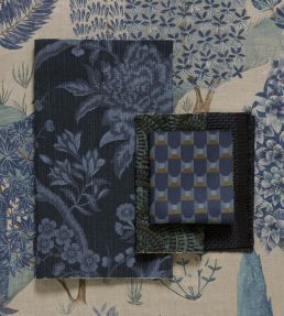 Enchanted Wood Fabric by Liberty Lapis