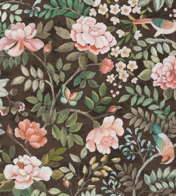 Porcelaine de Chine Wallpaper by Designers Guild Chocolate