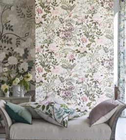 Porcelaine de Chine Wallpaper by Designers Guild Chocolate