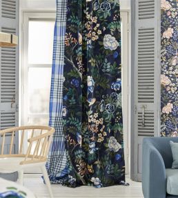 Porcelaine de Chine Velours Fabric by Designers Guild Indigo