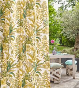 Porquerolles Fabric by Camengo Vert