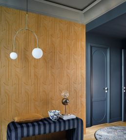 Porte Doree Wallpaper by Casamance Blanc/Dore