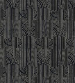 Porte Doree Wallpaper by Casamance Noir/Dore