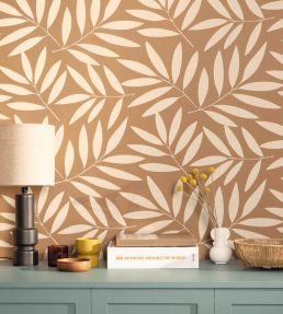 Portee Wallpaper by Caselio Camel Or