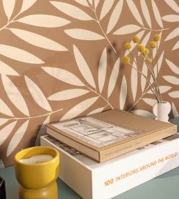 Portee Wallpaper by Caselio Camel Or