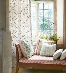 Porth Stripe Fabric by Colefax and Fowler Blue