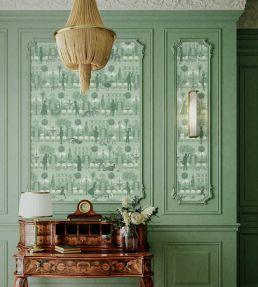 Portobello Parade Wallpaper by Divine Savages Park Green