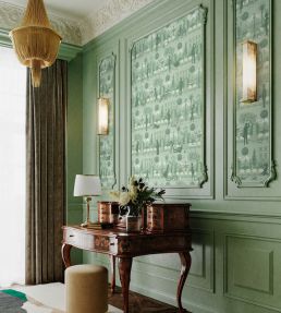 Portobello Parade Wallpaper by Divine Savages Park Green