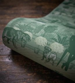 Portobello Parade Wallpaper by Divine Savages Park Green