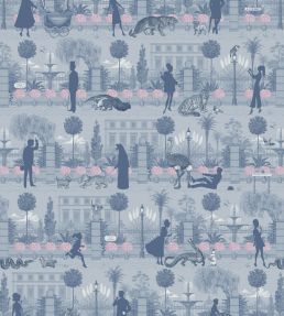 Portobello Parade Wallpaper by Divine Savages Wild Violet
